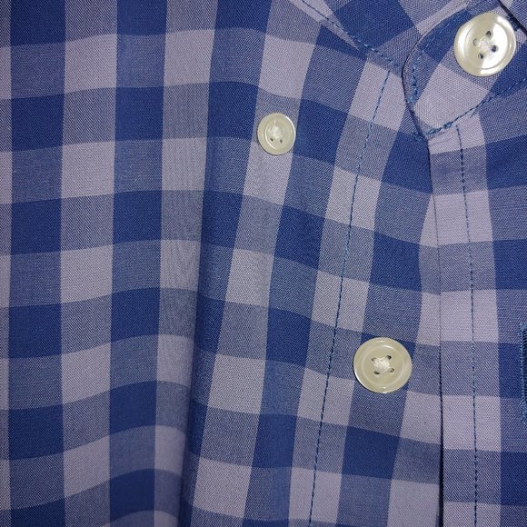 Abercrombie  Mens Size Medium Blue/Bluesish Mauve Cotton 100% - Picture 5 of 9